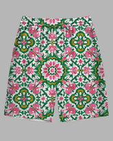 Big Men's Retro Fashion Regular Floral All Over Printed Casual Shorts